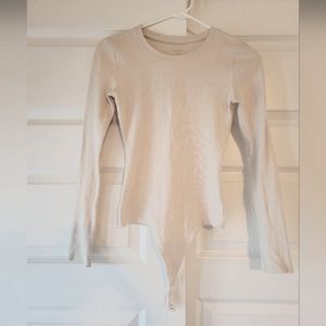 Nuuds ribbed bodysuit Bone xs